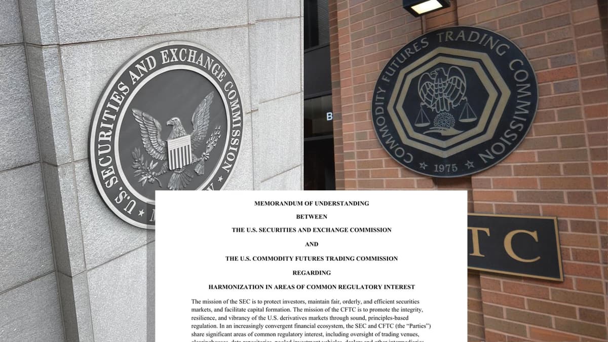 SEC e CFTC encerram rivalidade com acordo que unifica a supervisão de criptomoedas