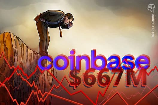 Coinbase apresenta perda de US$ 667 milhões no quarto trimestre, surpreendendo o mercado
