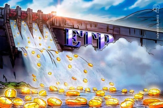 Saída de ETPs de cripto diminui após semanas de perdas, com $187 milhões em retiradas