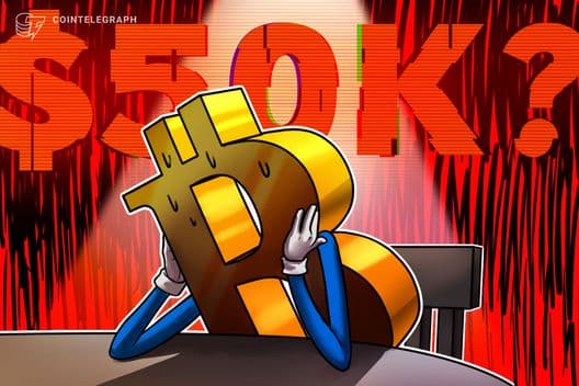 Mercado em baixa do Bitcoin pode não ter terminado: Trader aponta BTC a 'mínima real' de $50 mil