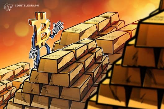 Análise indica que Bitcoin está subvalorizado em relação ao ouro, sinalizando potencial alta